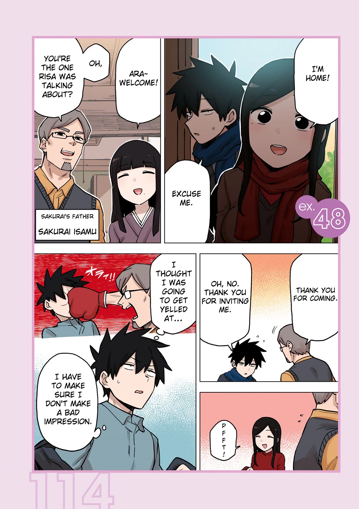 Senpai ga Urusai Kouhai no Hanashi Chapter 218.6 page 1 - Chapter 218.6: Volume Extra: Going to meet her parents.