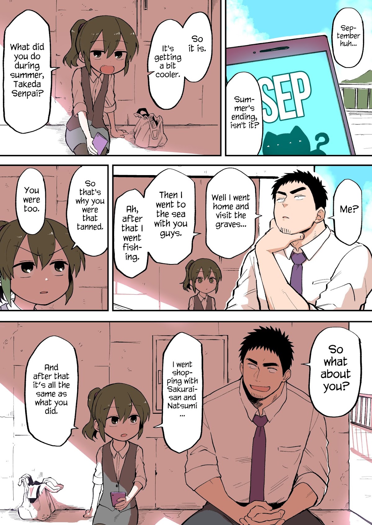 Senpai ga Urusai Kouhai no Hanashi Chapter 44 page 1 - Chapter 44