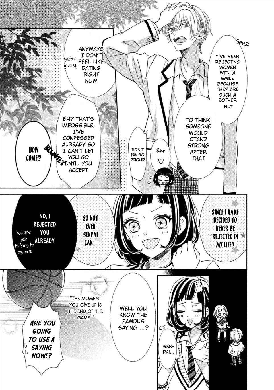 Senpai! Ima Kara Kokurimasu! Chapter 1 page 10 - Chapter 1 : The smilling guillotine VS the love zombie Koharu