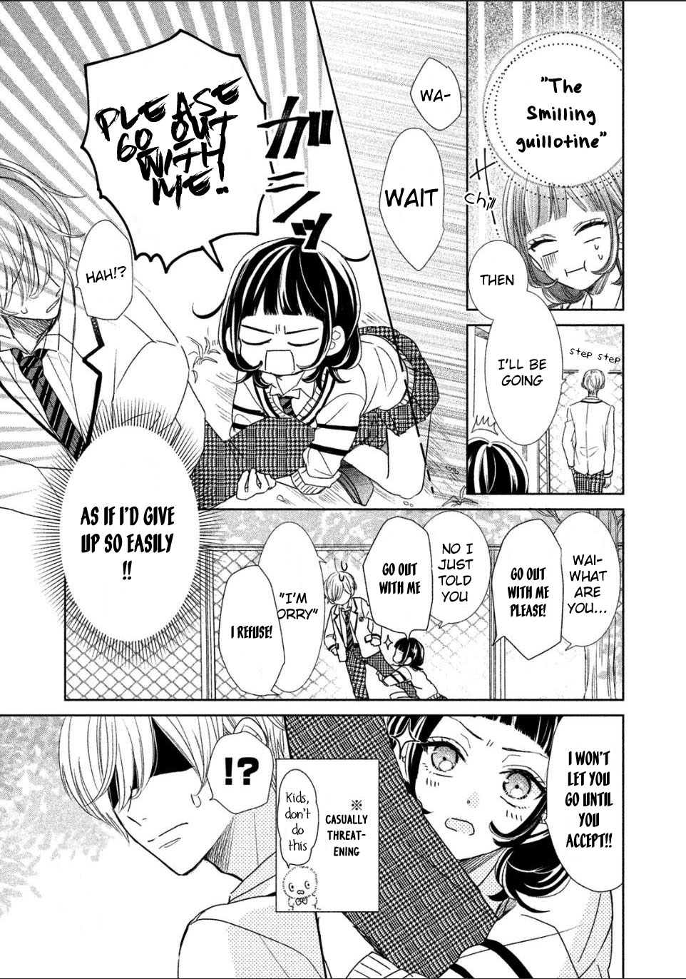 Senpai! Ima Kara Kokurimasu! Chapter 1 page 8 - Chapter 1 : The smilling guillotine VS the love zombie Koharu