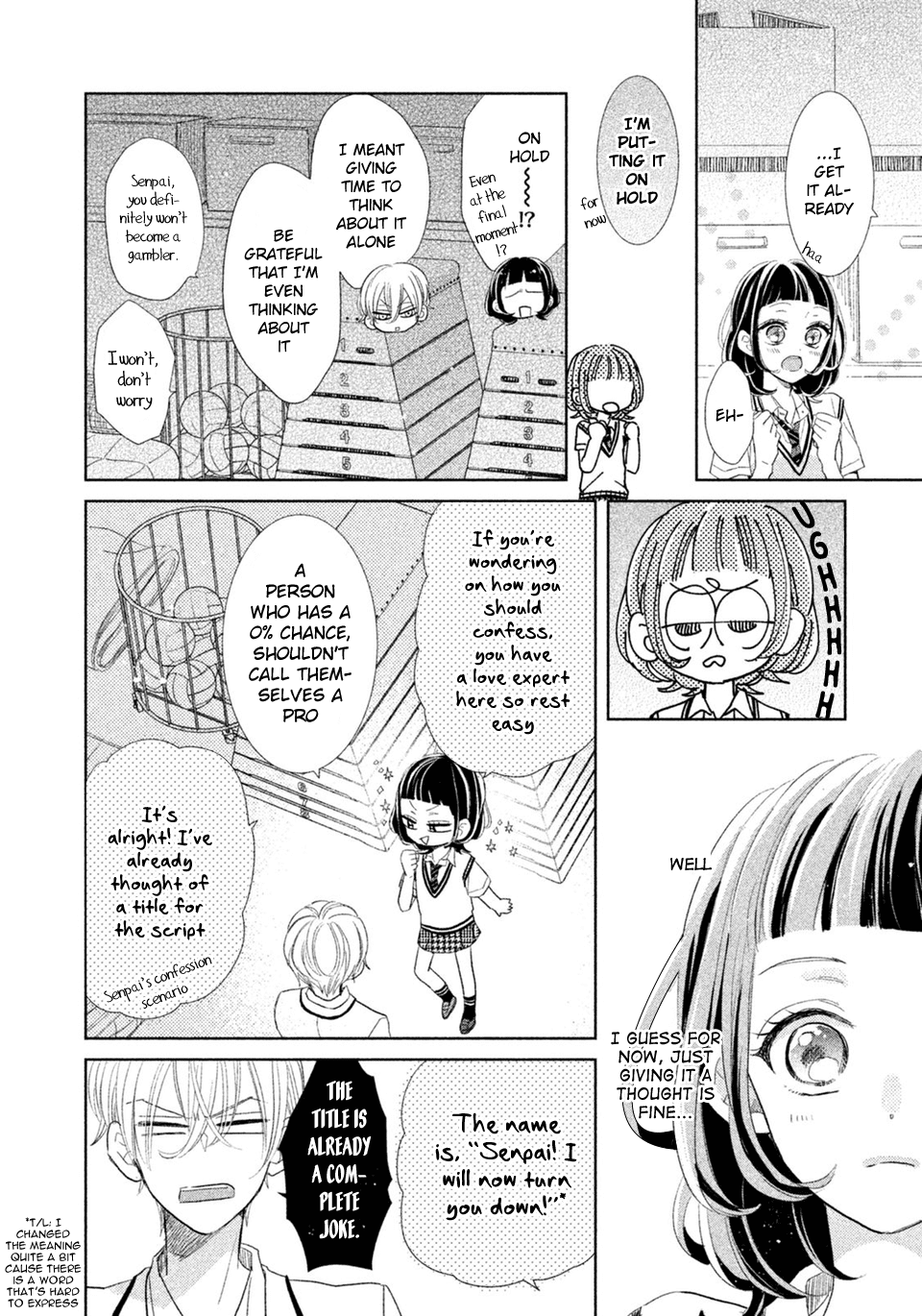 Senpai! Ima Kara Kokurimasu! Chapter 7 page 14 - Chapter 7: Just the two of them in the warehouse