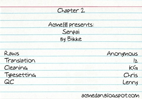 Senpai Chapter 2 page 1 - Chapter 2