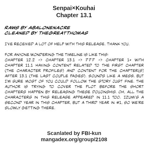 Senpai×Kouhai Chapter 13.1 page 30 - Chapter 13.1