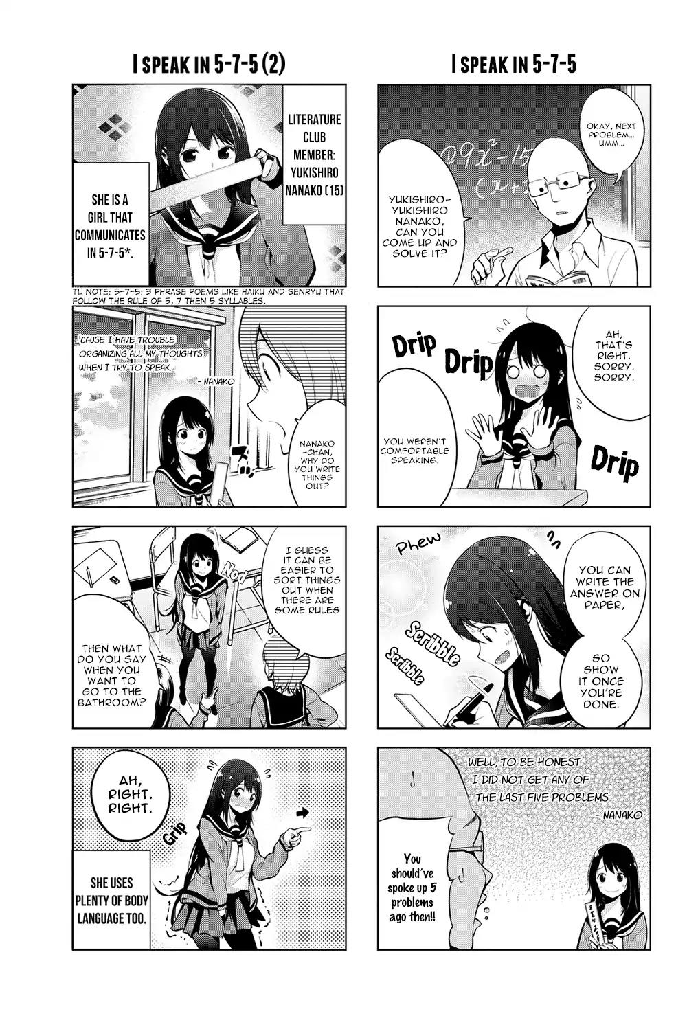 Senryuu Shoujo Chapter 1 page 7 - Chapter 1: 5-7-5 Girl