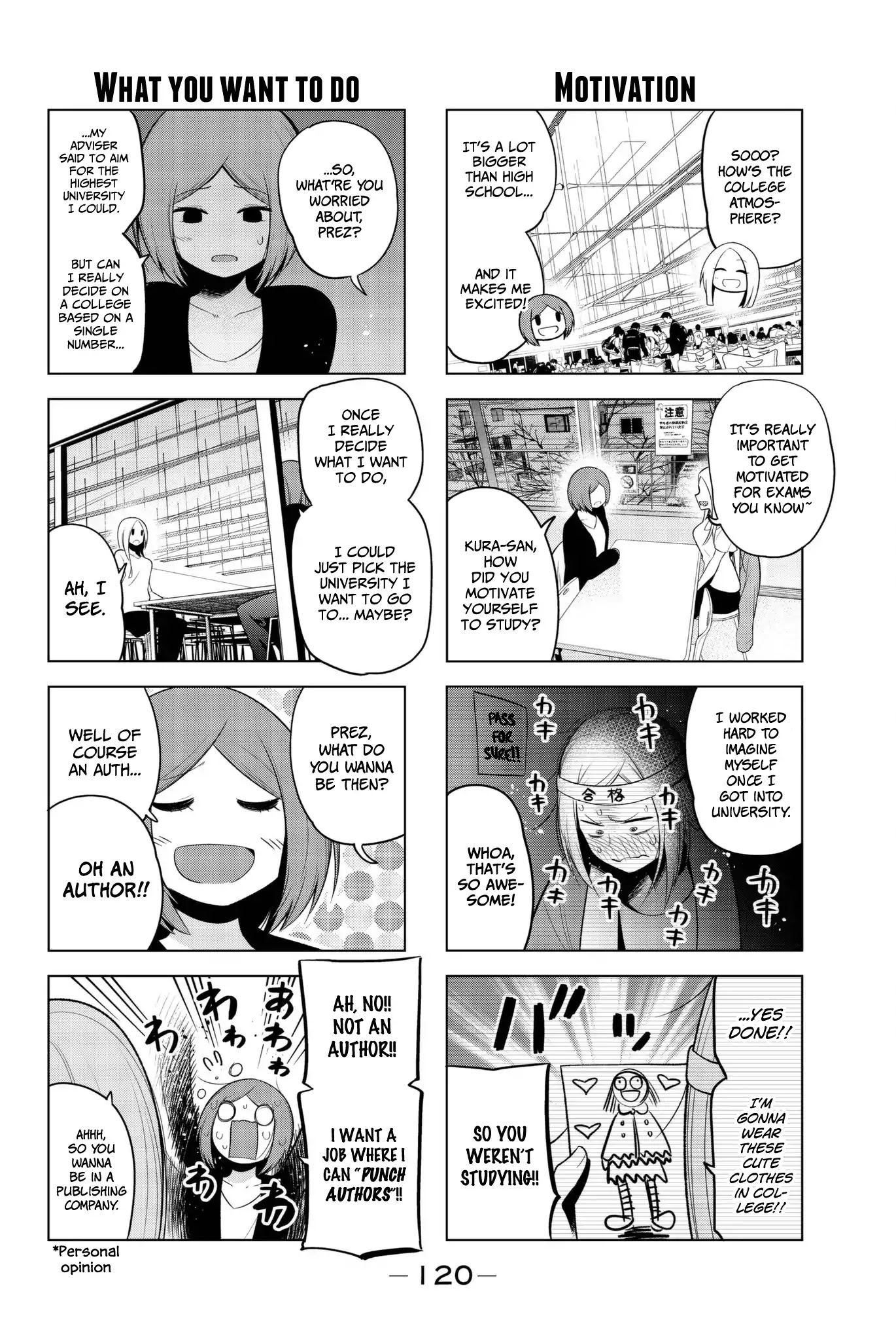 Senryuu Shoujo Chapter 106 page 4 - Chapter 106: Prez worries about her career