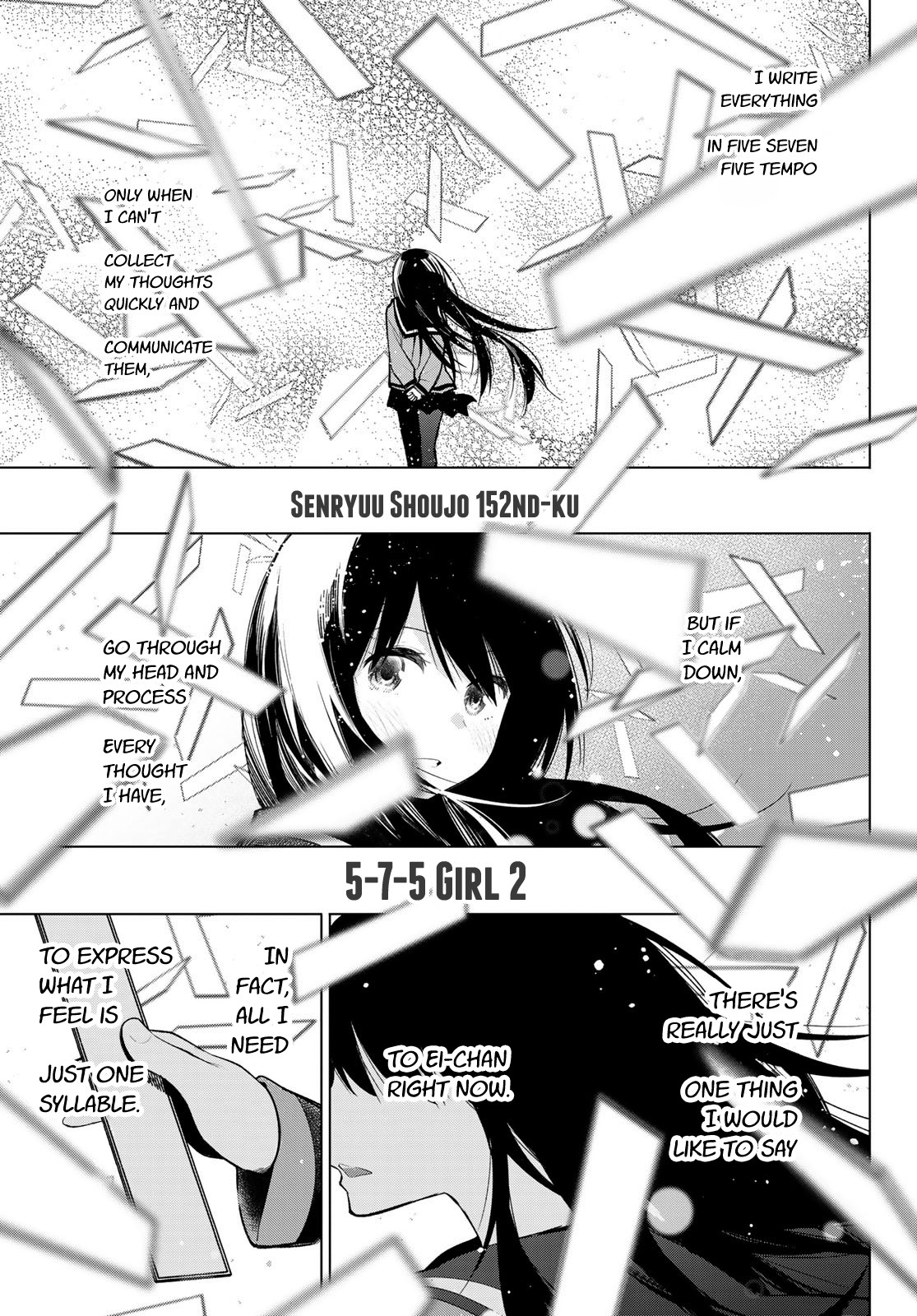 Senryuu Shoujo Chapter 152 page 1 - Chapter 152: 5-7-5 Girl 2