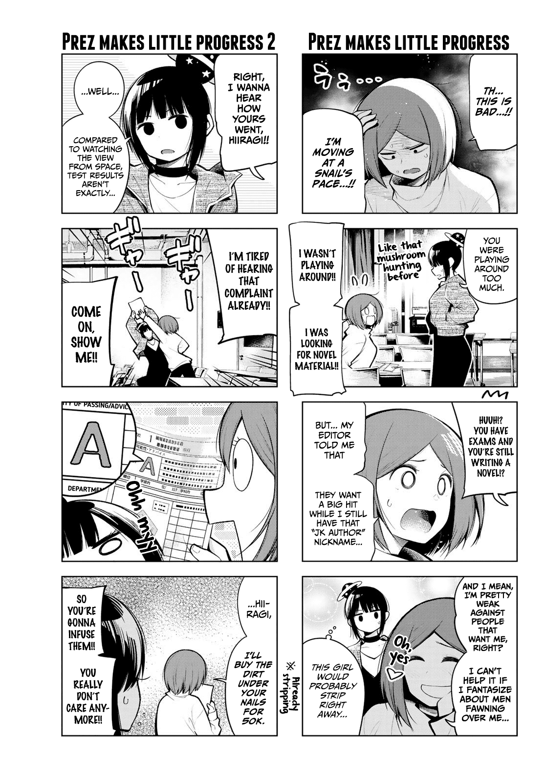 Senryuu Shoujo Chapter 157 page 3 - Chapter 157: Katagiri Amane - Exam student