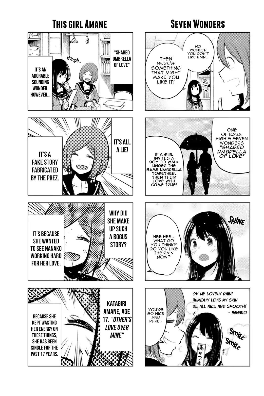 Senryuu Shoujo Chapter 25 page 4 - Chapter 25: Nanako and the Seven Wonders of Rain