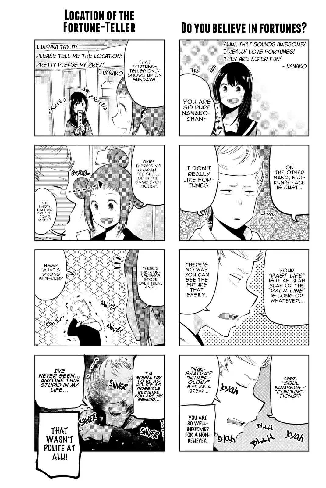 Senryuu Shoujo Chapter 30 page 4 - Chapter 30: Nanako, Gets Her Fortune Told.