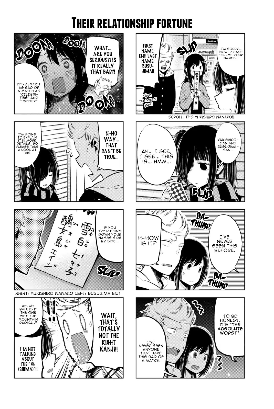 Senryuu Shoujo Chapter 30 page 7 - Chapter 30: Nanako, Gets Her Fortune Told.