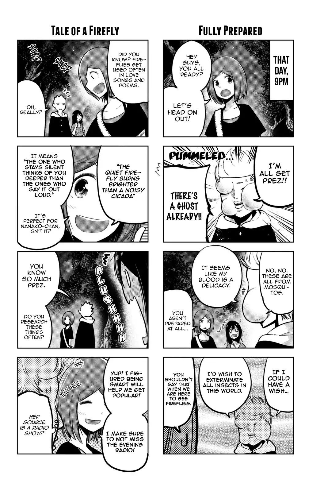 Senryuu Shoujo Chapter 38 page 5 - Chapter 38: Nanako, Fireflies and A Test of Courage