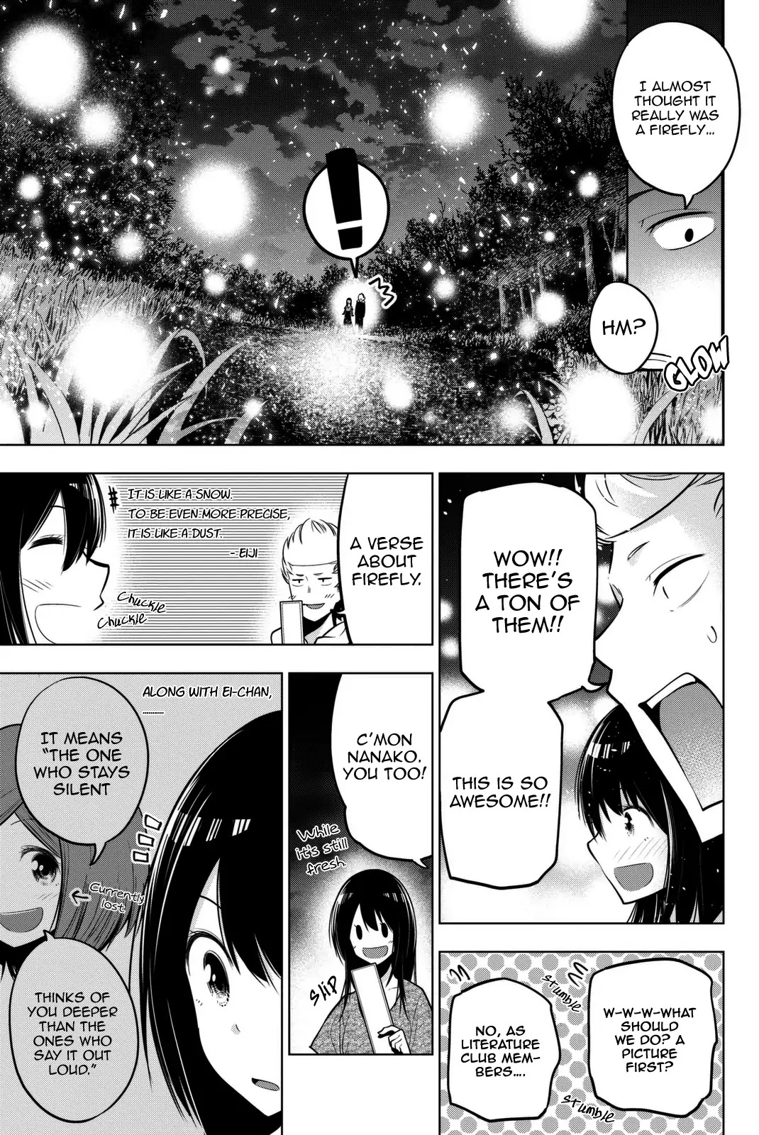 Senryuu Shoujo Chapter 38 page 8 - Chapter 38: Nanako, Fireflies and A Test of Courage