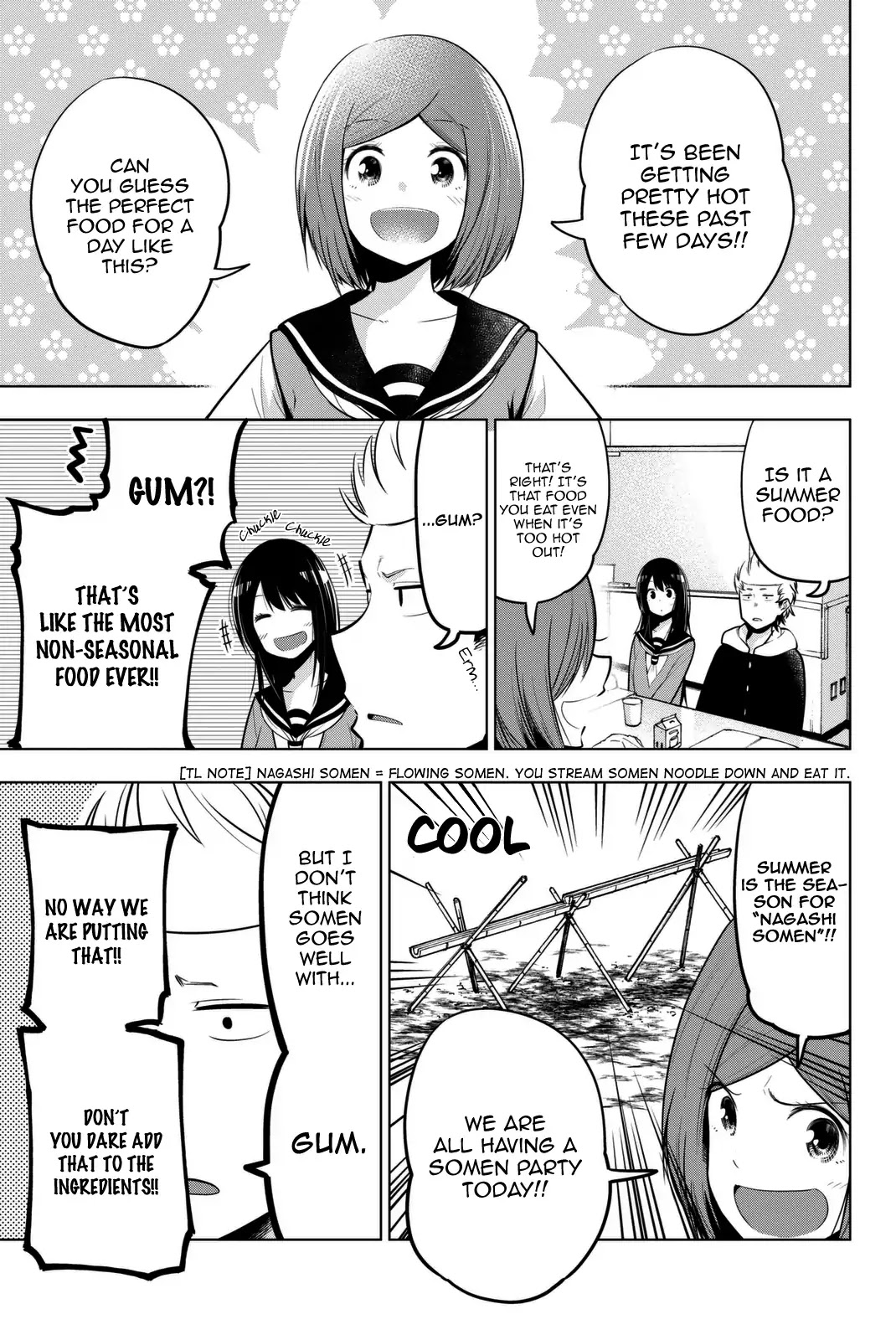 Senryuu Shoujo Chapter 39 page 2 - Chapter 39: Nanako Streams Somen Noodles