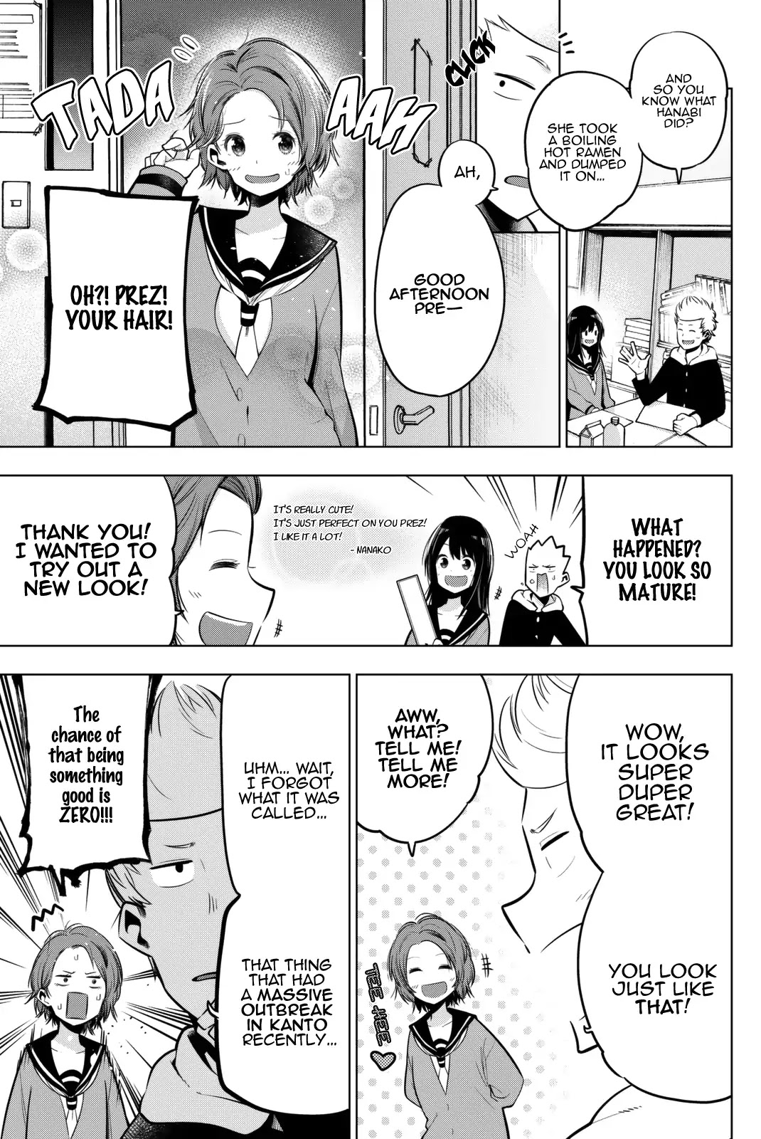 Senryuu Shoujo Chapter 49 page 2 - Chapter 49: Nanako, Eiji and the Hair Salon