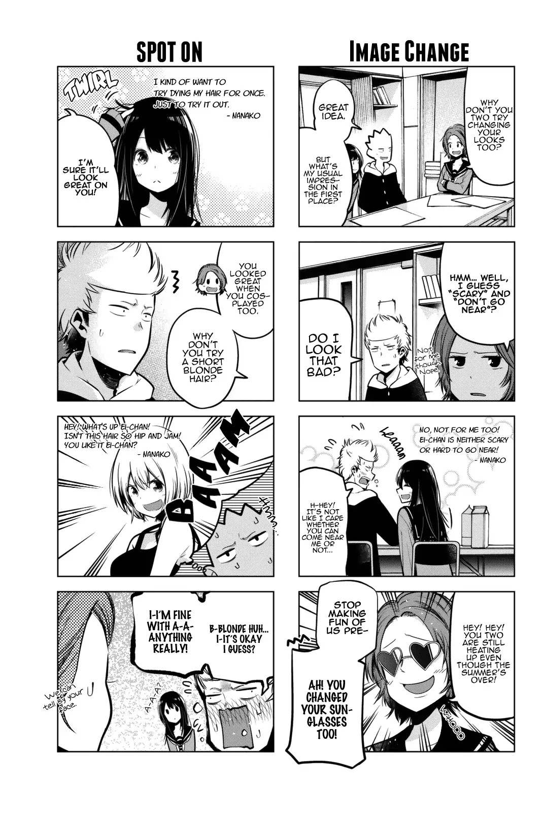 Senryuu Shoujo Chapter 49 page 4 - Chapter 49: Nanako, Eiji and the Hair Salon