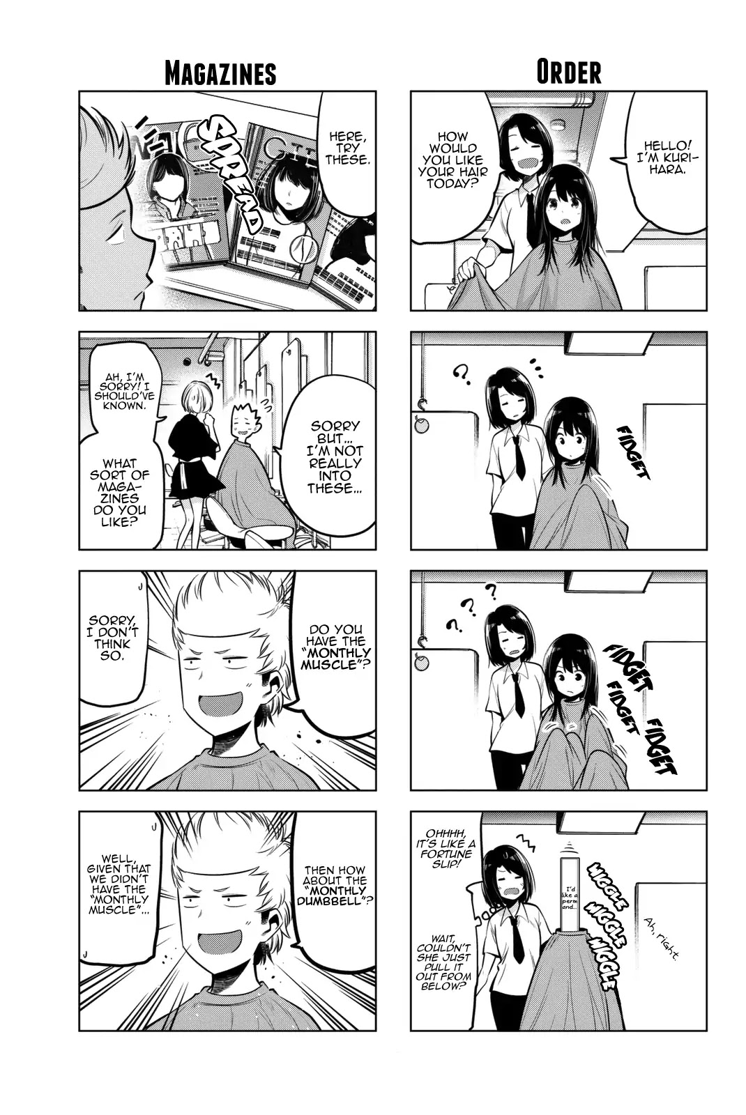 Senryuu Shoujo Chapter 49 page 6 - Chapter 49: Nanako, Eiji and the Hair Salon