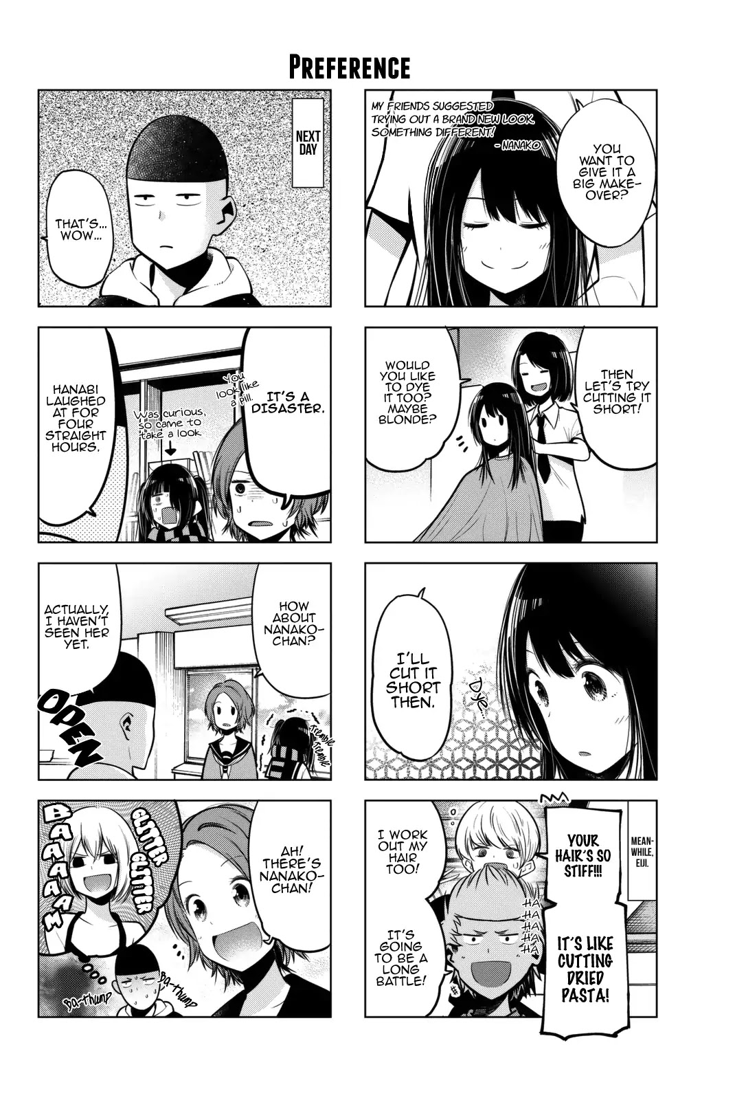 Senryuu Shoujo Chapter 49 page 7 - Chapter 49: Nanako, Eiji and the Hair Salon