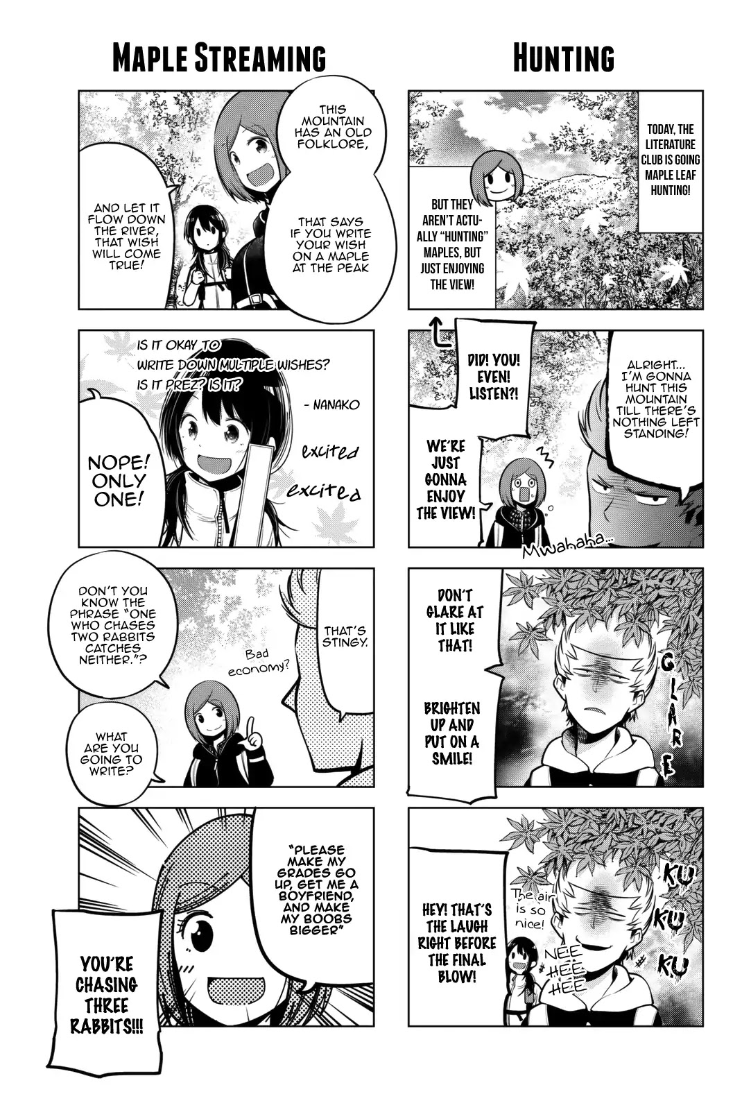 Senryuu Shoujo Chapter 51 page 4 - Chapter 51: Nanako and Maple leaf hunting