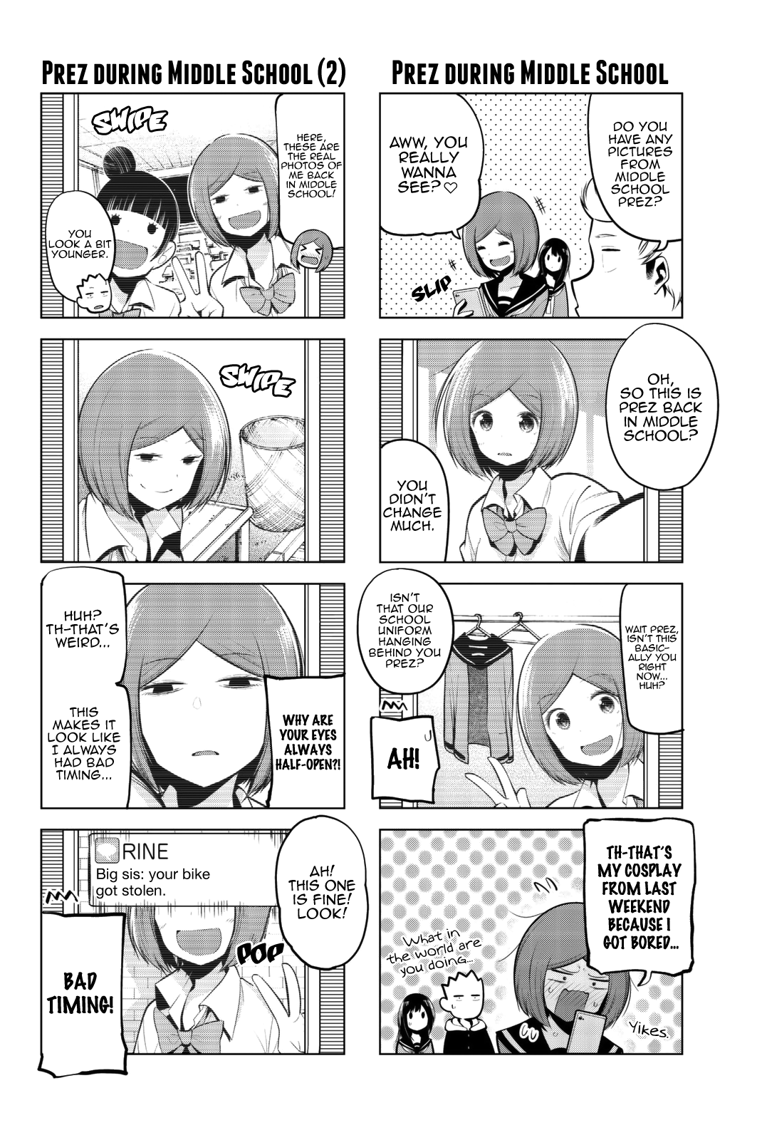 Senryuu Shoujo Chapter 59 page 5 - Chapter 59: Nanako and Friends back in Middle School