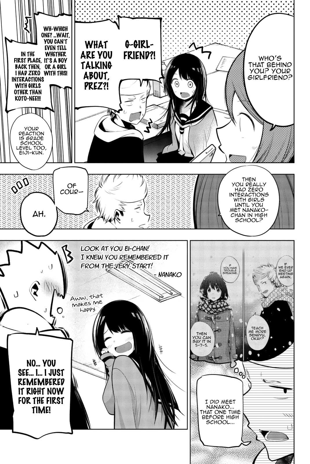 Senryuu Shoujo Chapter 59 page 8 - Chapter 59: Nanako and Friends back in Middle School