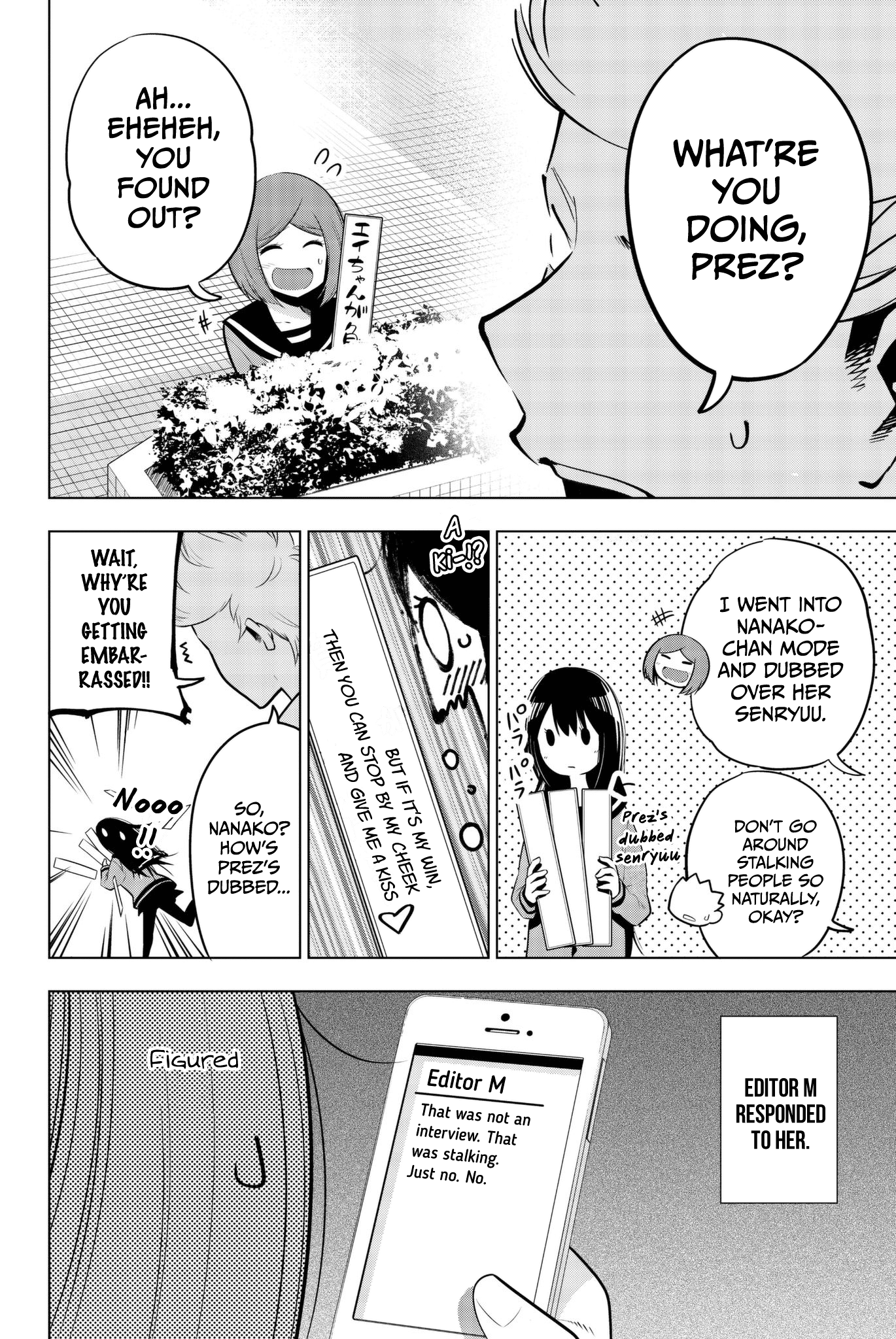 Senryuu Shoujo Chapter 73 page 8 - Chapter 73: Today prez also goes five seven five