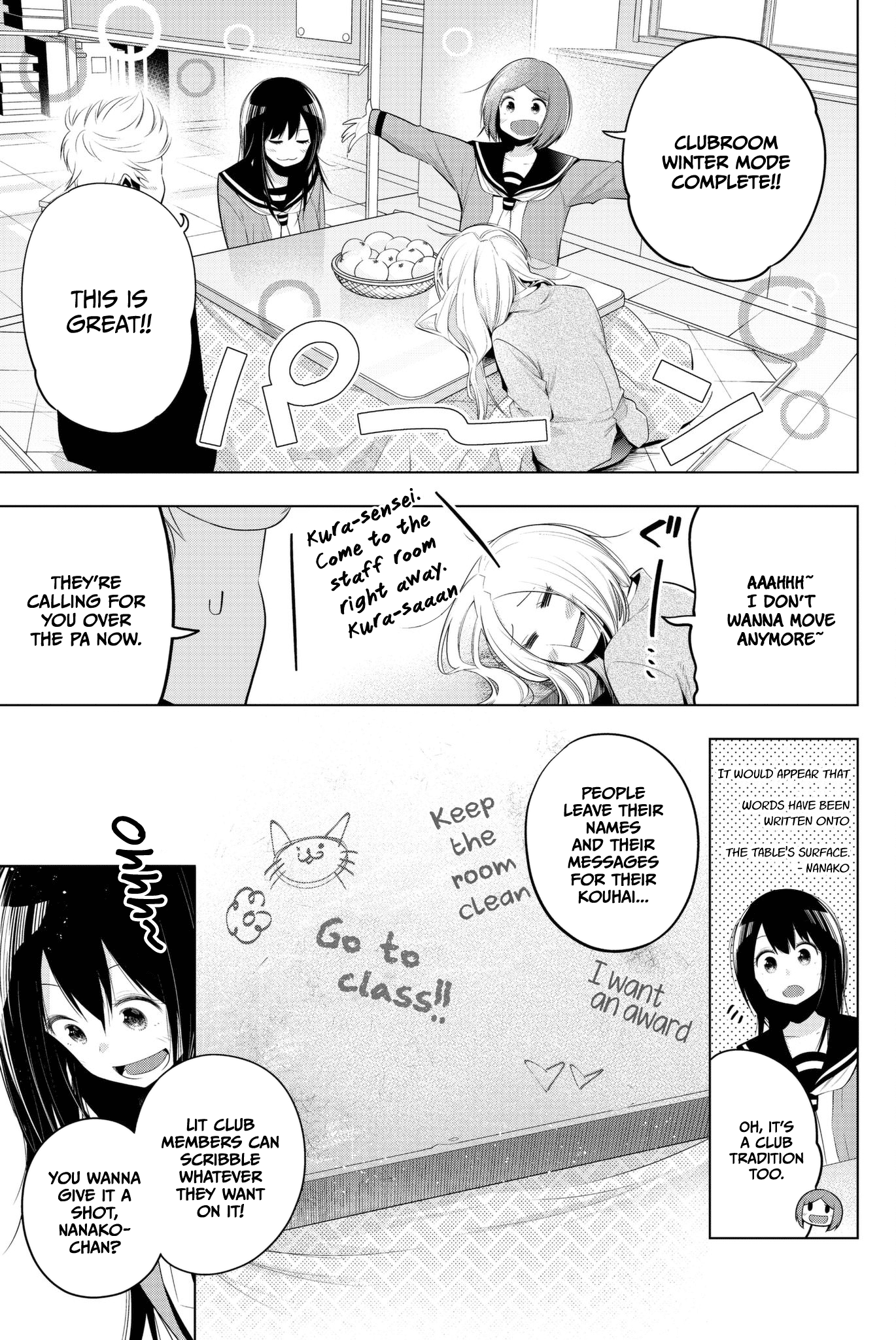 Senryuu Shoujo Chapter 82 page 7 - Chapter 82: Nanako and the kotatsu