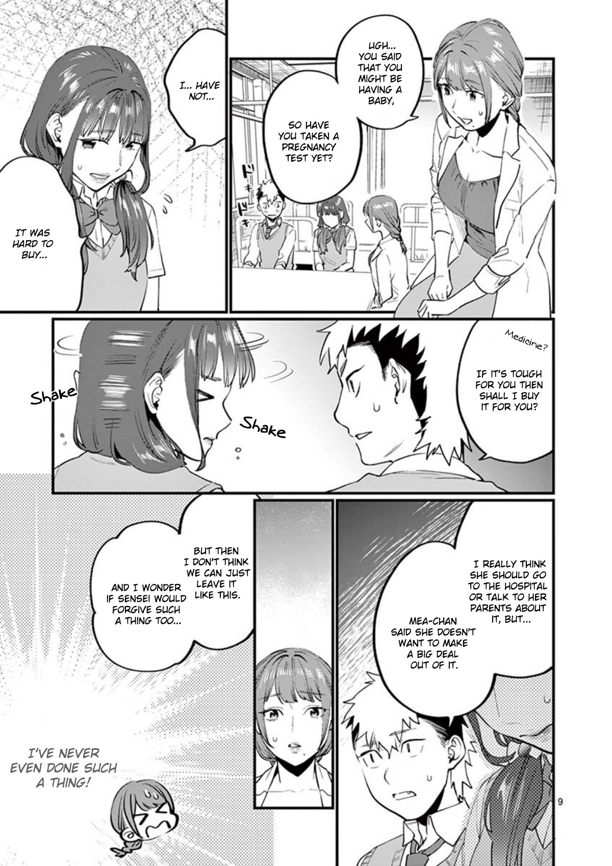 Sensei de ○○ shicha Ikemasen! Chapter 12 page 10 - Chapter 12: 2-A Nishino Taiga "Sensei, I think I might become a father!"