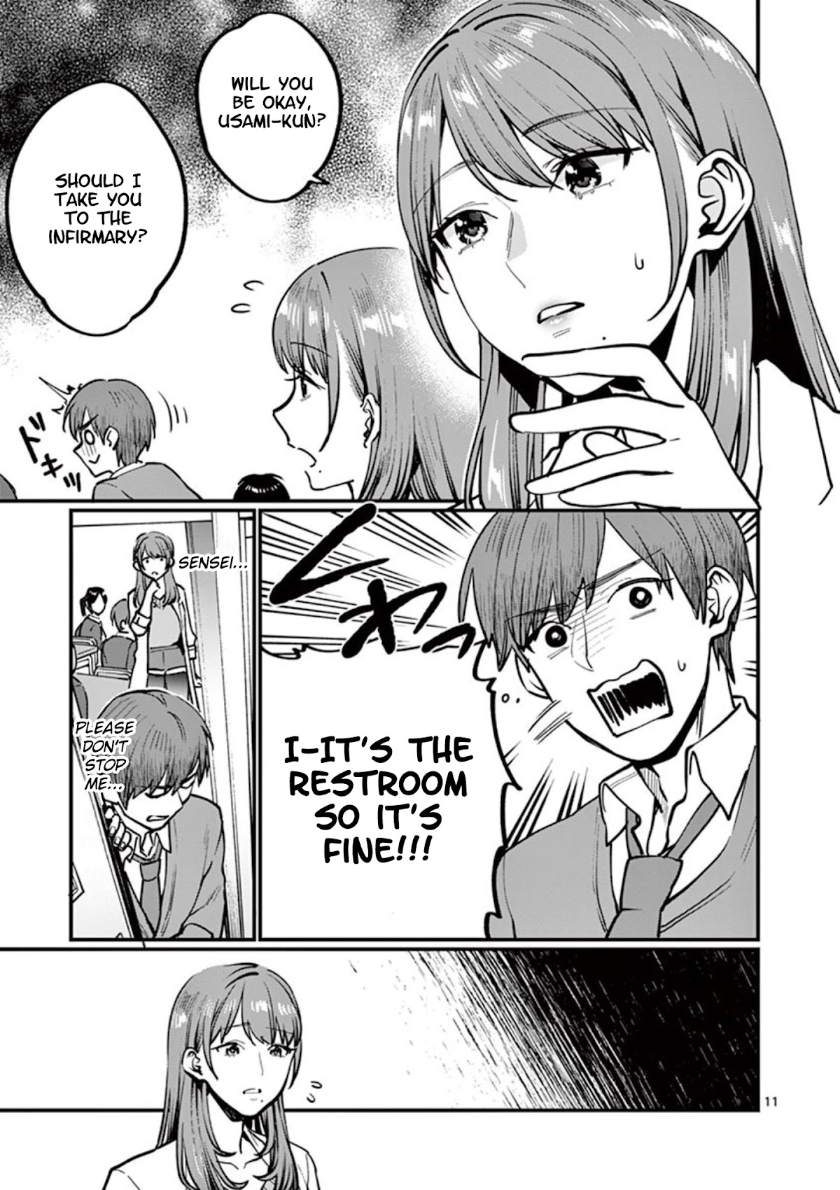 Sensei de ○○ shicha Ikemasen! Chapter 4 page 11 - Chapter 4: Sensei, I can't get a grip on studying because of masturbation!
