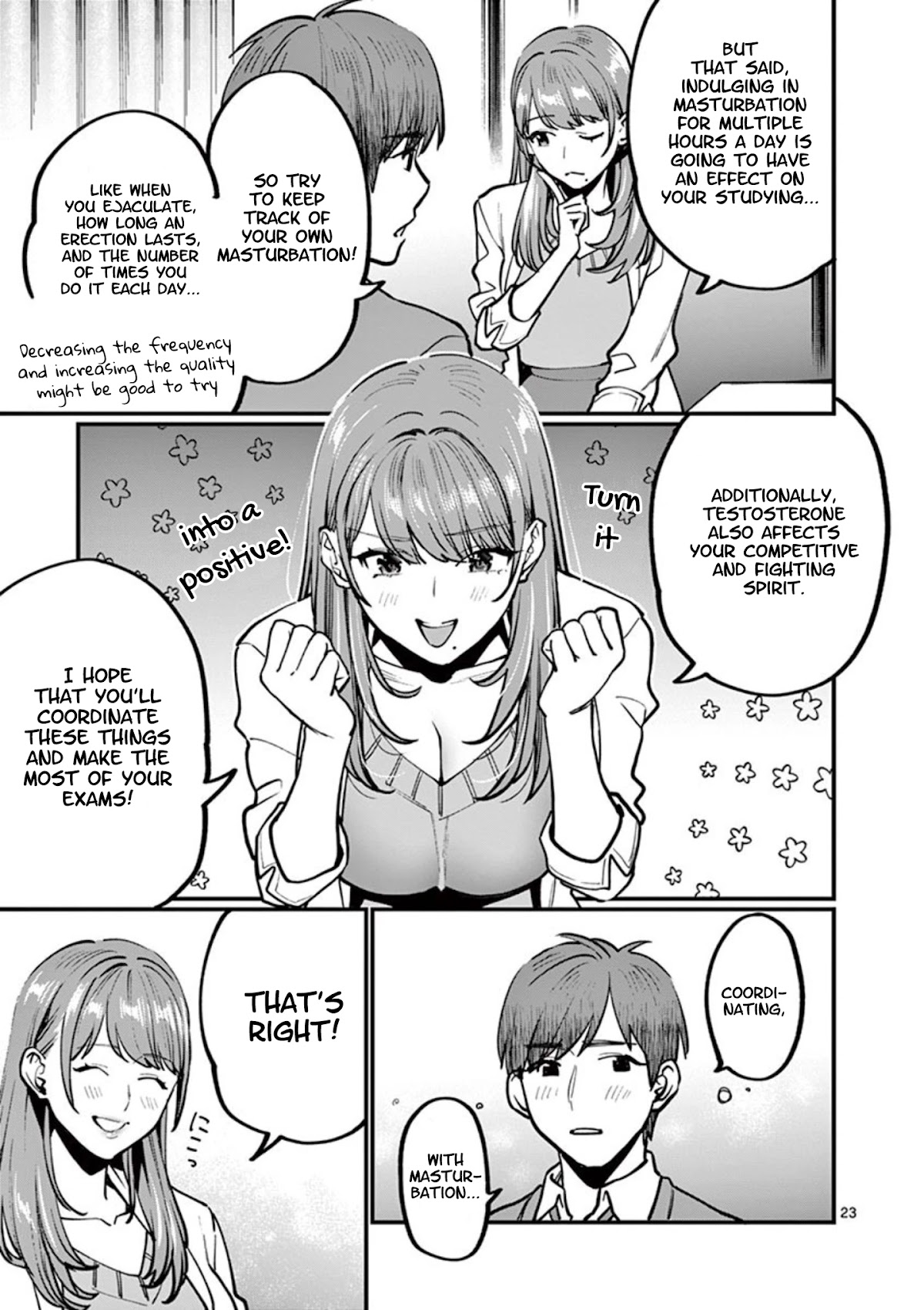 Sensei de ○○ shicha Ikemasen! Chapter 4 page 23 - Chapter 4: Sensei, I can't get a grip on studying because of masturbation!