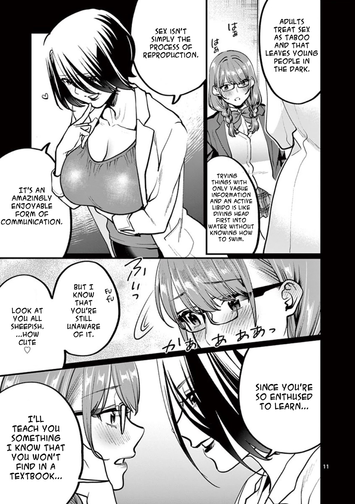 Sensei de ○○ shicha Ikemasen! Chapter 5 page 11 - Chapter 5: Sensei, did your first time feel good?