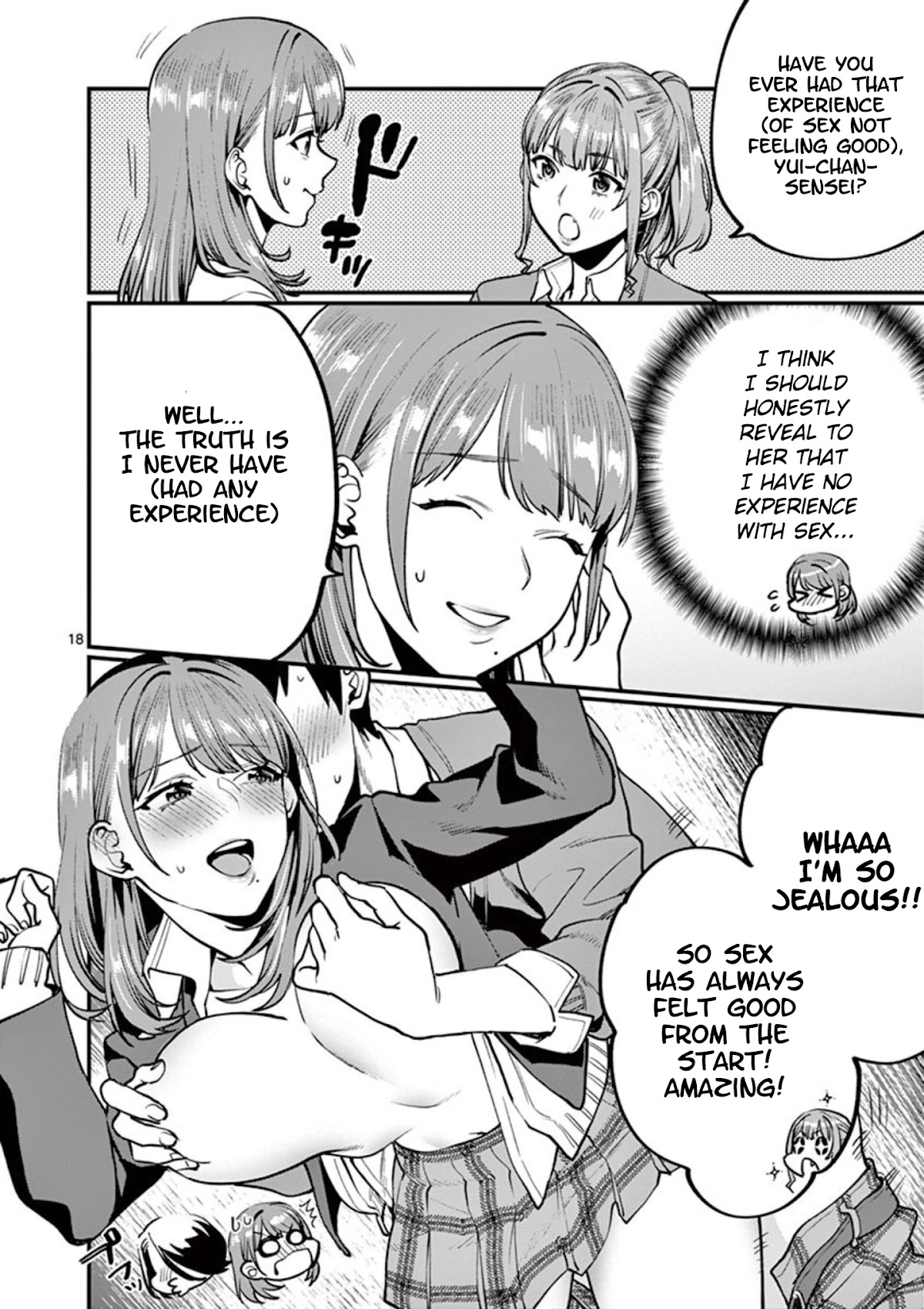 Sensei de ○○ shicha Ikemasen! Chapter 5 page 18 - Chapter 5: Sensei, did your first time feel good?