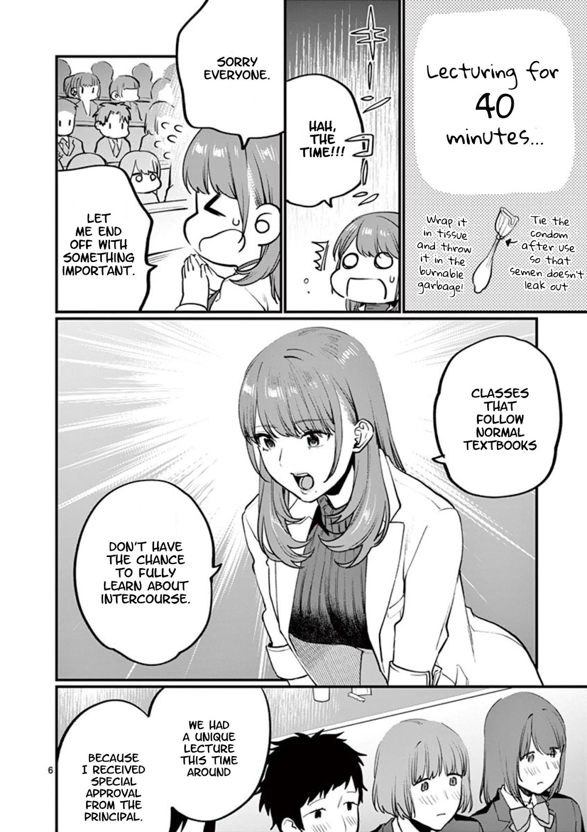 Sensei de ○○ shicha Ikemasen! Chapter 6 page 8 - Chapter 6: Sensei, how do I put on a condom?