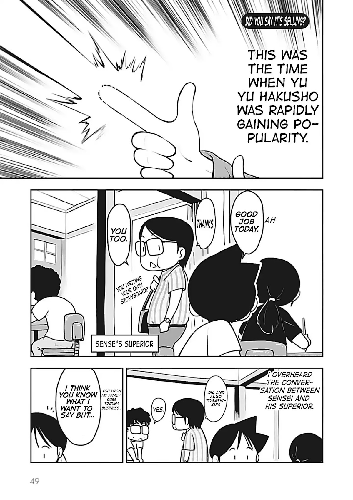 Sensei Hakusho Chapter 1 page 38 - Chapter 1: Togashi-sensei's Workplace