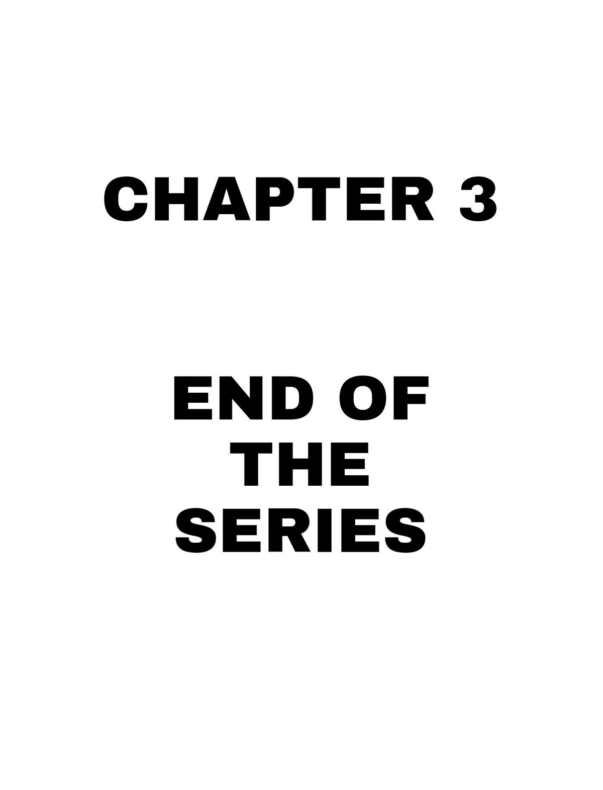 Sensei Hakusho Chapter 3 page 1 - Chapter 3: End of the Series