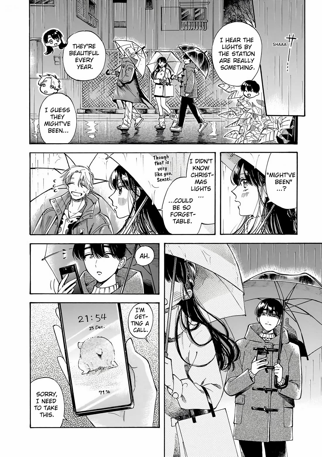 Sensei, Kongetsu Dou Desu ka Chapter 33 page 14 - Chapter 33: After the Rain