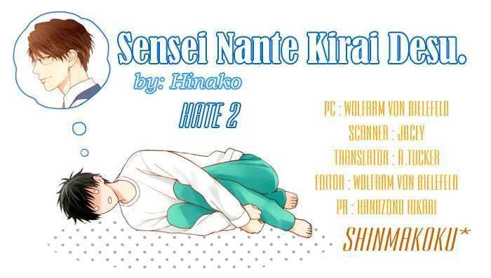 Sensei Nante Kirai Desu. Chapter 2 page 2 - Chapter 2