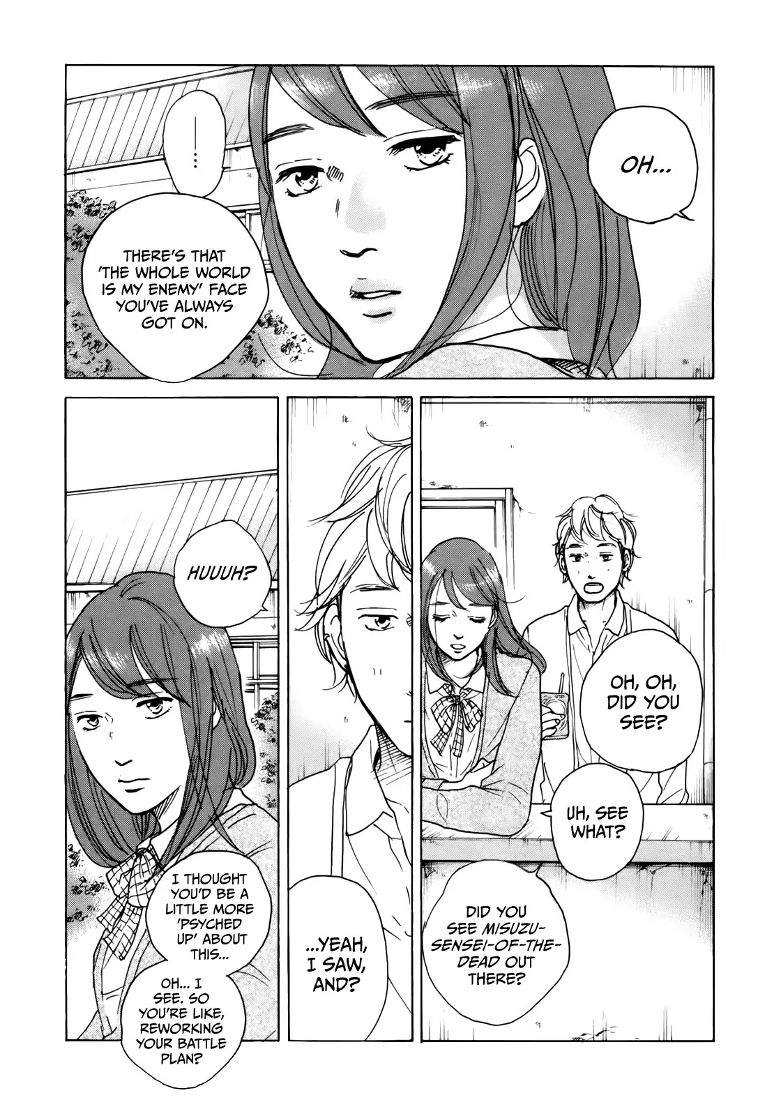 Sensei no Shiroi Uso Chapter 40 page 12 - Chapter 40: On the Other Side of the Lockers