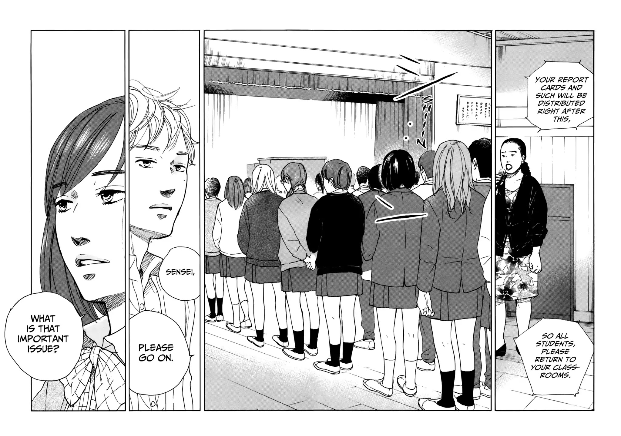 Sensei no Shiroi Uso Chapter 46 page 14 - Chapter 46: Bangs