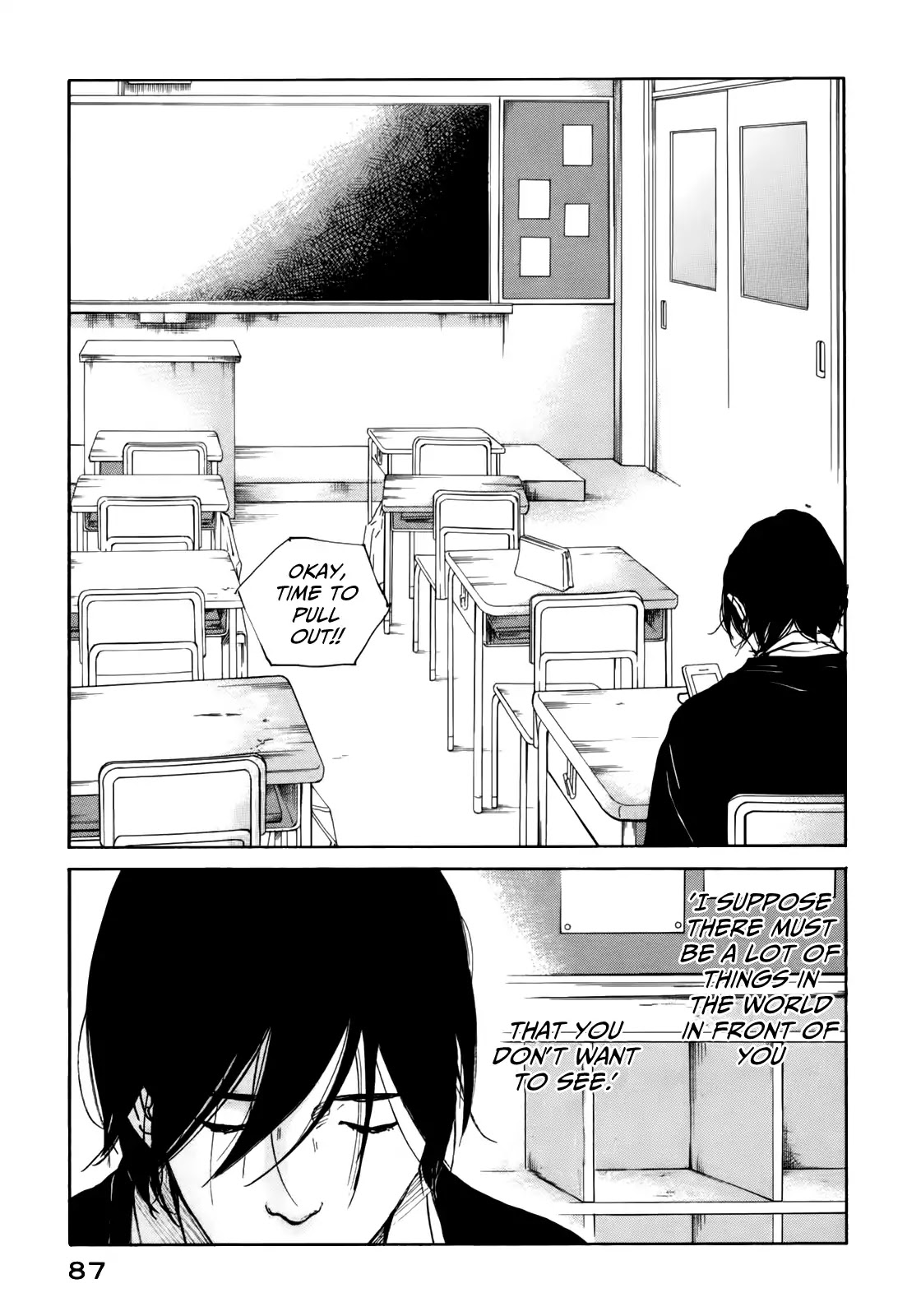 Sensei no Shiroi Uso Chapter 46 page 23 - Chapter 46: Bangs
