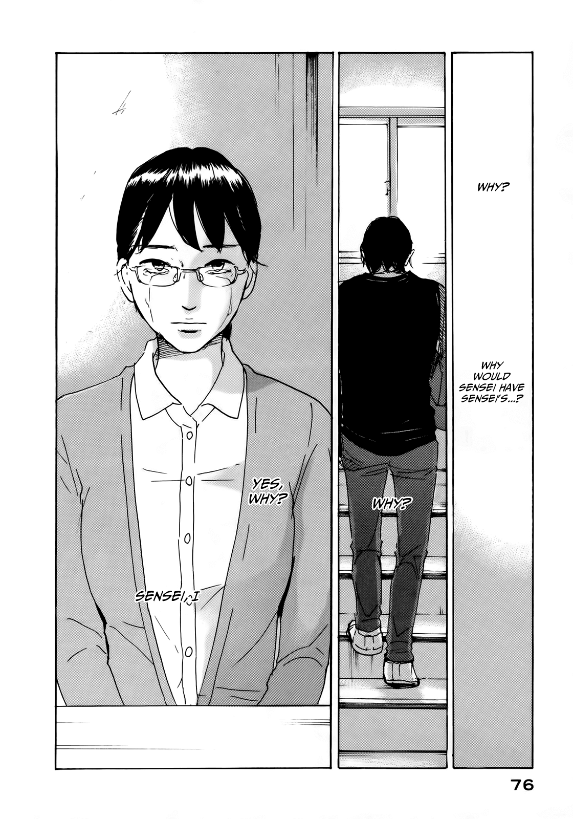 Sensei no Shiroi Uso Chapter 9 page 10 - Chapter 9: Bodies With Something Taken Away