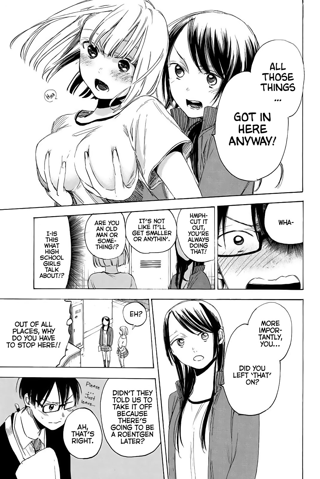 Sensei, Suki desu. Chapter 3 page 12 - Chapter 3: Question 3: Hiding and staring at a garden filled with girls, is that what you like doing?
