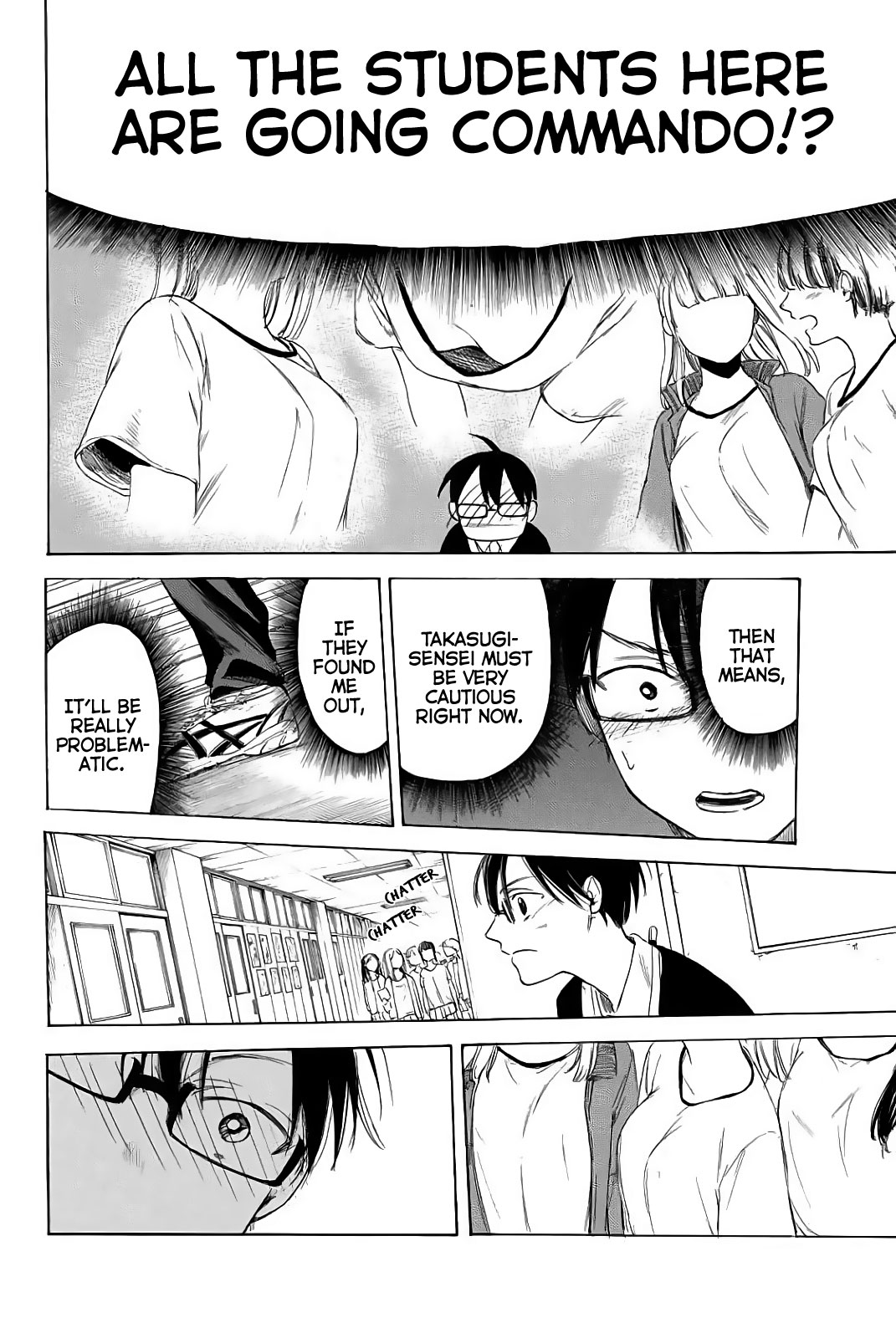 Sensei, Suki desu. Chapter 3 page 15 - Chapter 3: Question 3: Hiding and staring at a garden filled with girls, is that what you like doing?