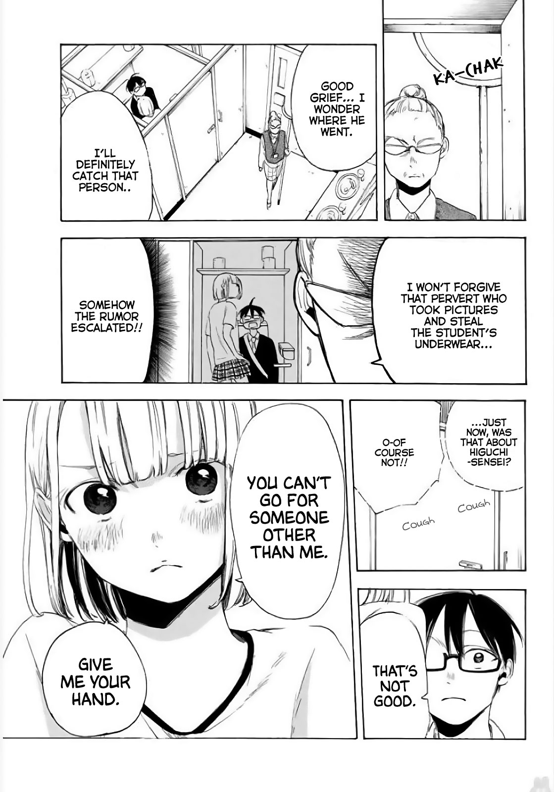 Sensei, Suki desu. Chapter 3 page 24 - Chapter 3: Question 3: Hiding and staring at a garden filled with girls, is that what you like doing?