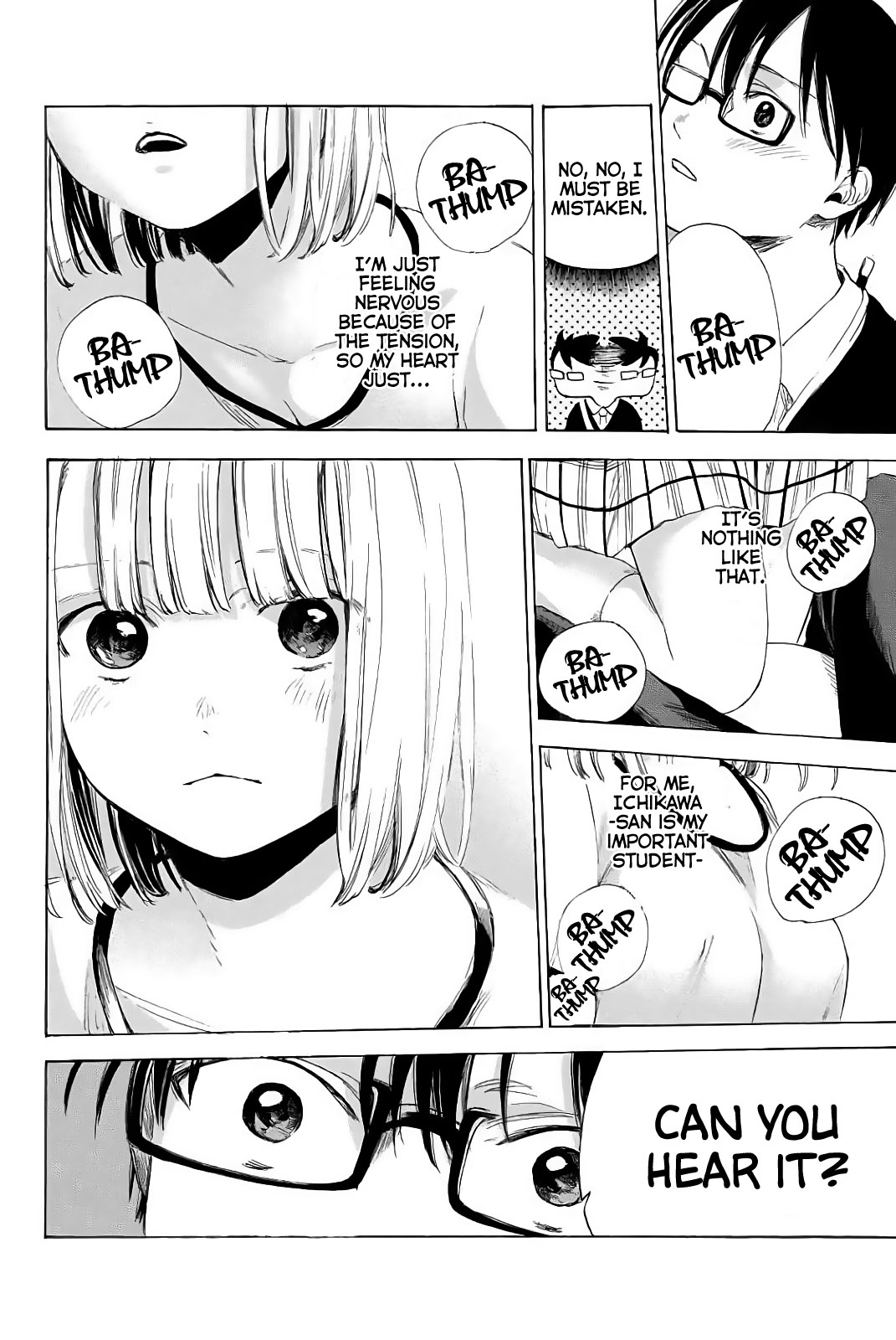 Sensei, Suki desu. Chapter 3 page 25 - Chapter 3: Question 3: Hiding and staring at a garden filled with girls, is that what you like doing?