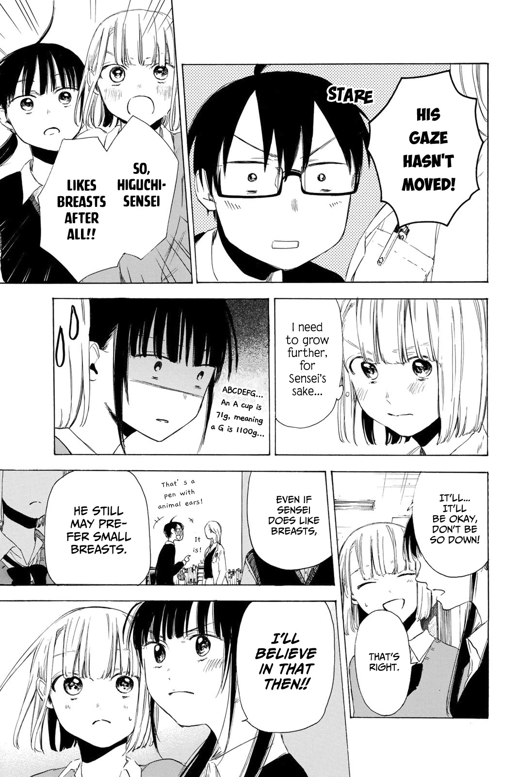 Sensei, Suki desu. Chapter 7 page 12 - Chapter 7: Do you like big breast or small breasts?