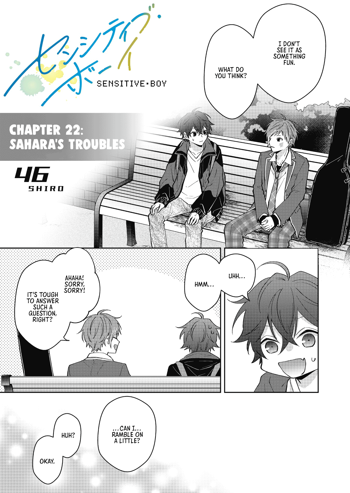 Sensitive Boy Chapter 22 page 1 - Chapter 22: Sahara's troubles
