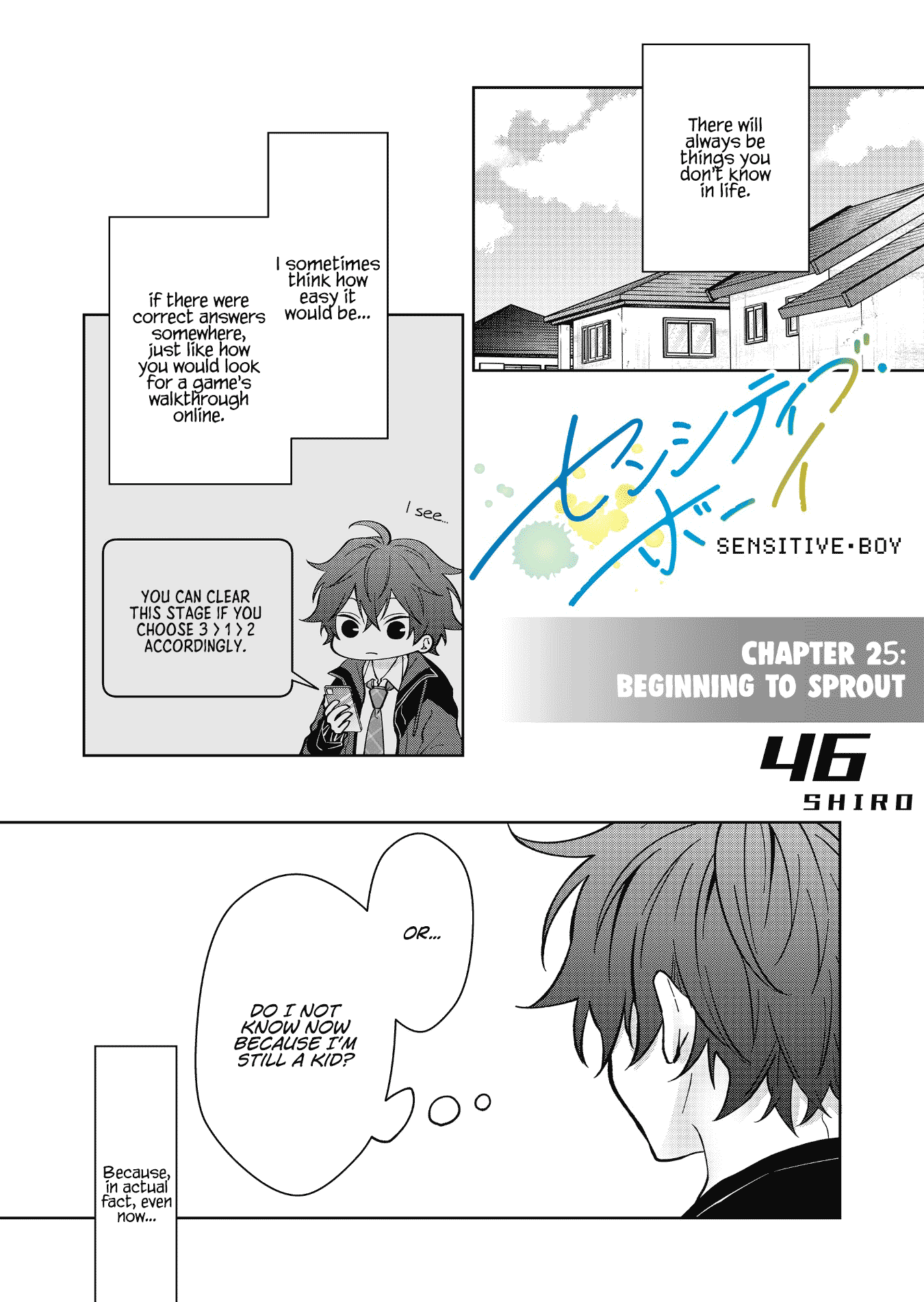 Sensitive Boy Chapter 25 page 1 - Chapter 25: Beginning to sprout