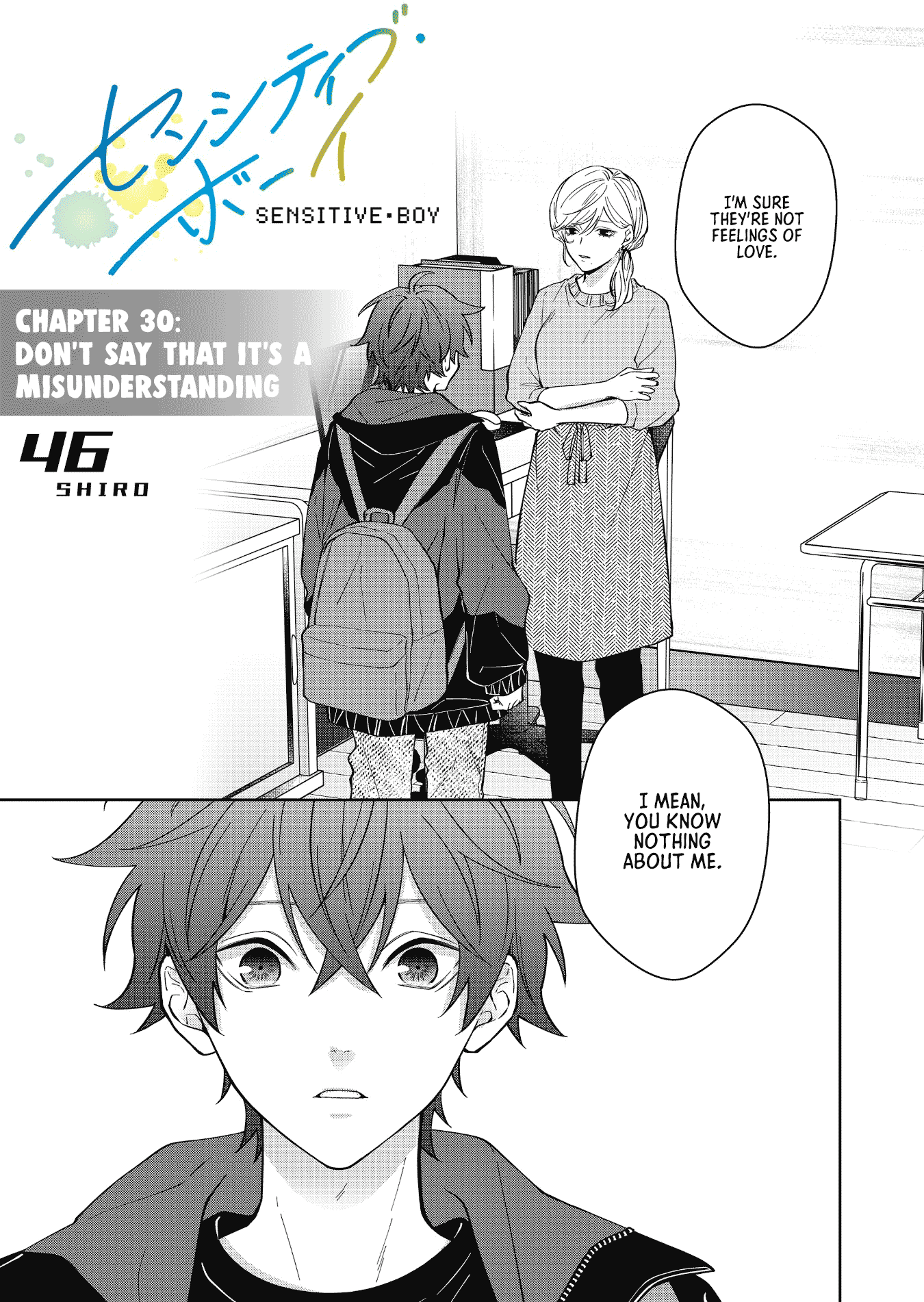 Sensitive Boy Chapter 30 page 1 - Chapter 30: Don't say that it's a misunderstanding