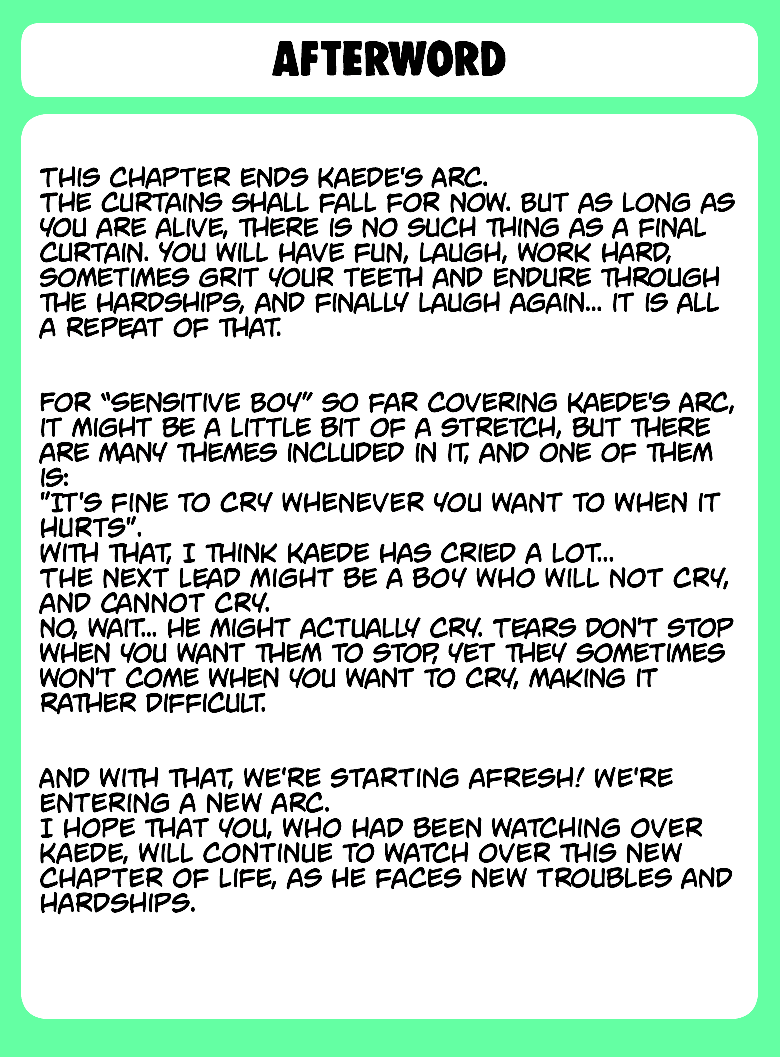 Sensitive Boy Chapter 35 page 23 - Chapter 35: A Young Boy's Normal