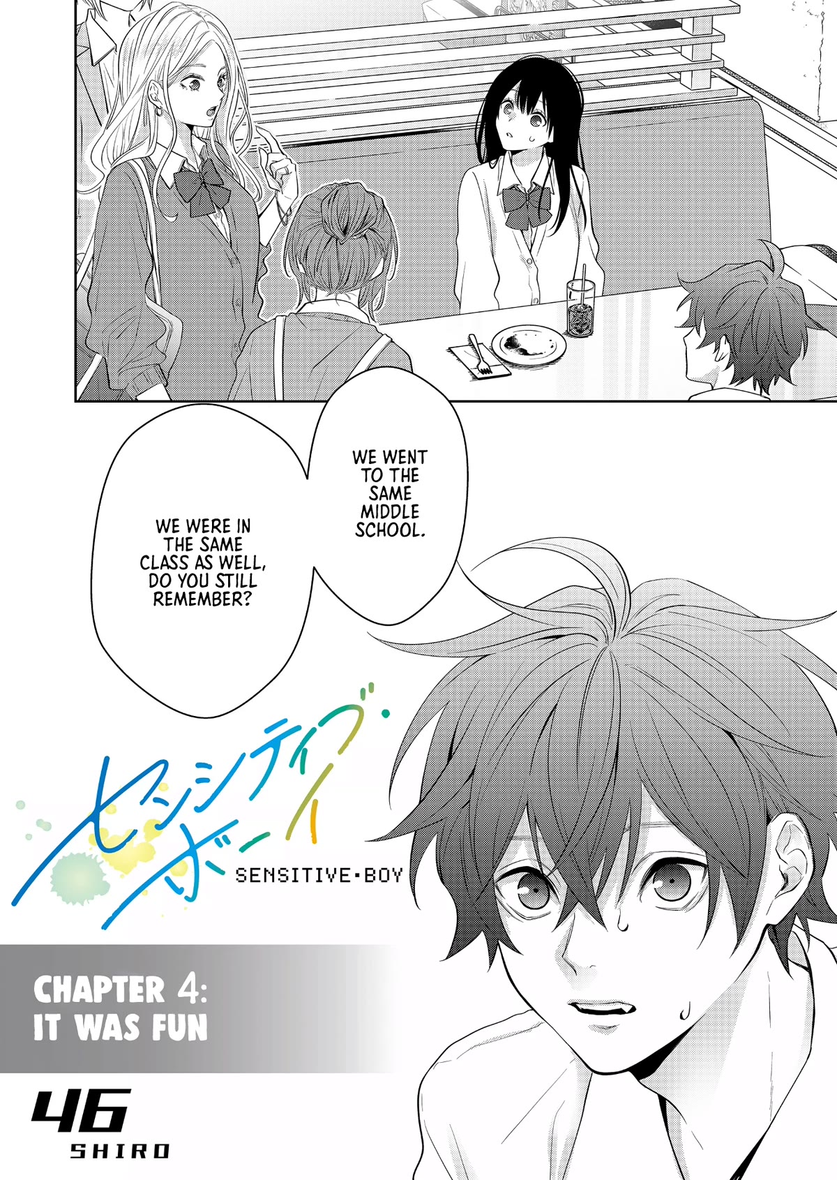 Sensitive Boy Chapter 4 page 1 - Chapter 4: It was fun